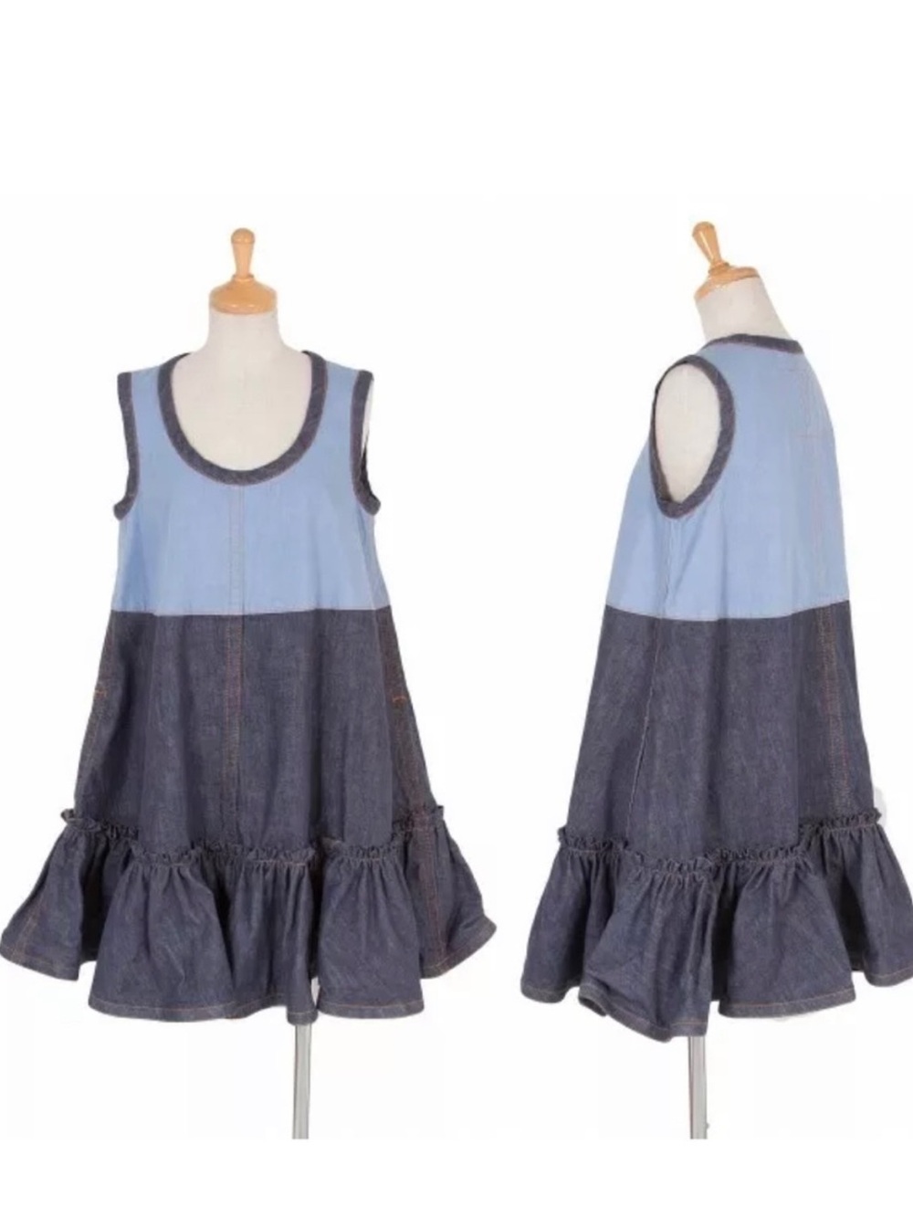 Marc Jacobs Two-Tone Denim Dress